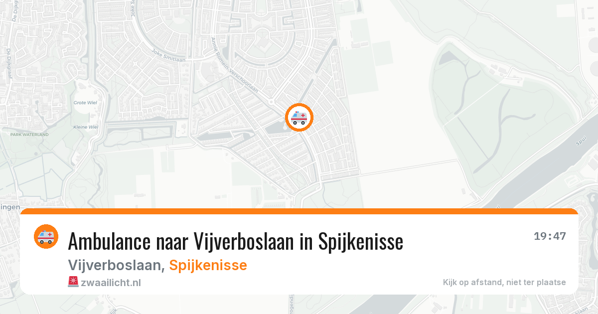 Ambulance naar Vijverboslaan in Spijkenisse — 17 jun 2026