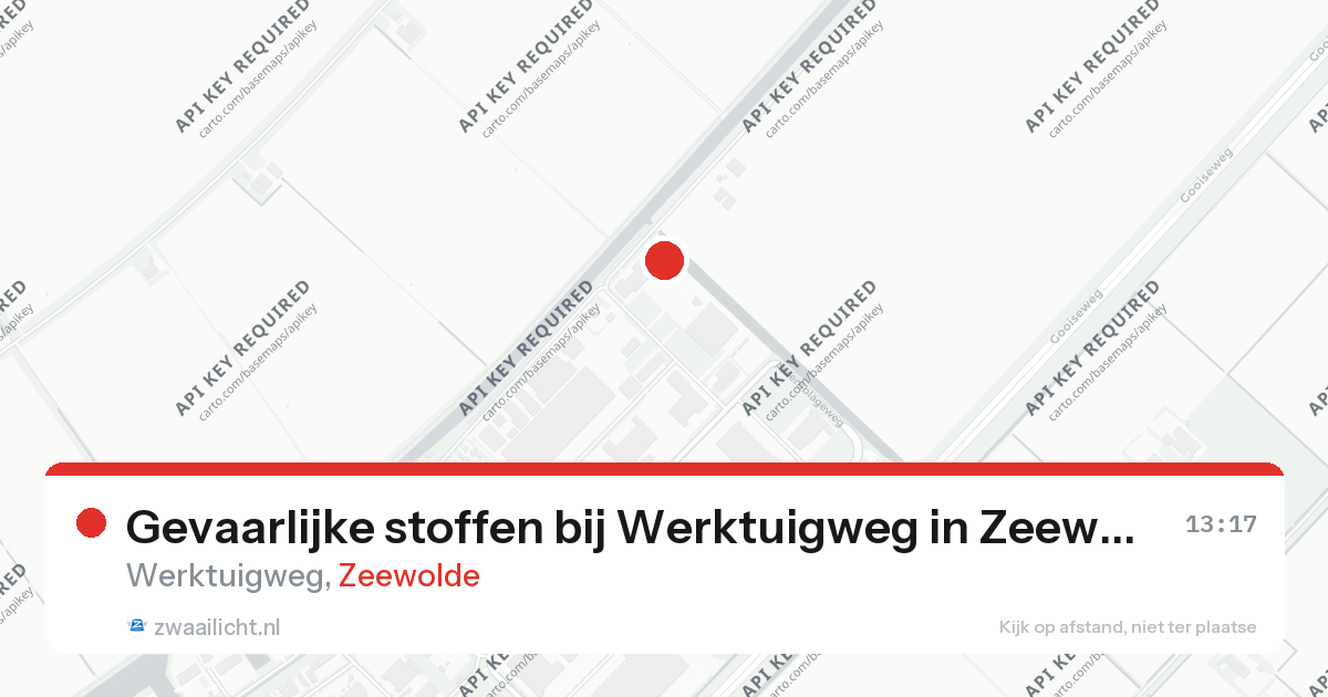 Gevaarlijke stoffen bij Werktuigweg in Zeewolde — 26 aug 2026