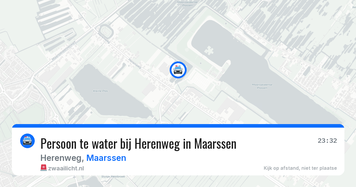 Persoon te water bij Herenweg in Maarssen — 26 mei 2026