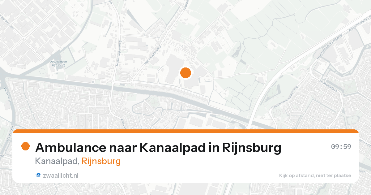 Ambulance naar Kanaalpad in Rijnsburg — 15 aug 2026