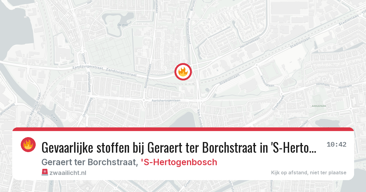 Gevaarlijke stoffen bij Geraert ter Borchstraat in 'S-Hertogenbosch — 23 jan 2026