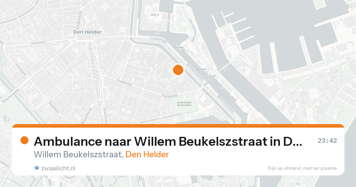Ambulance naar Willem Beukelszstraat in Den Helder — 30 jan 2026