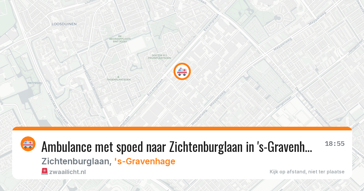 Ambulance met spoed naar Zichtenburglaan in 's-Gravenhage — 14 apr 2026