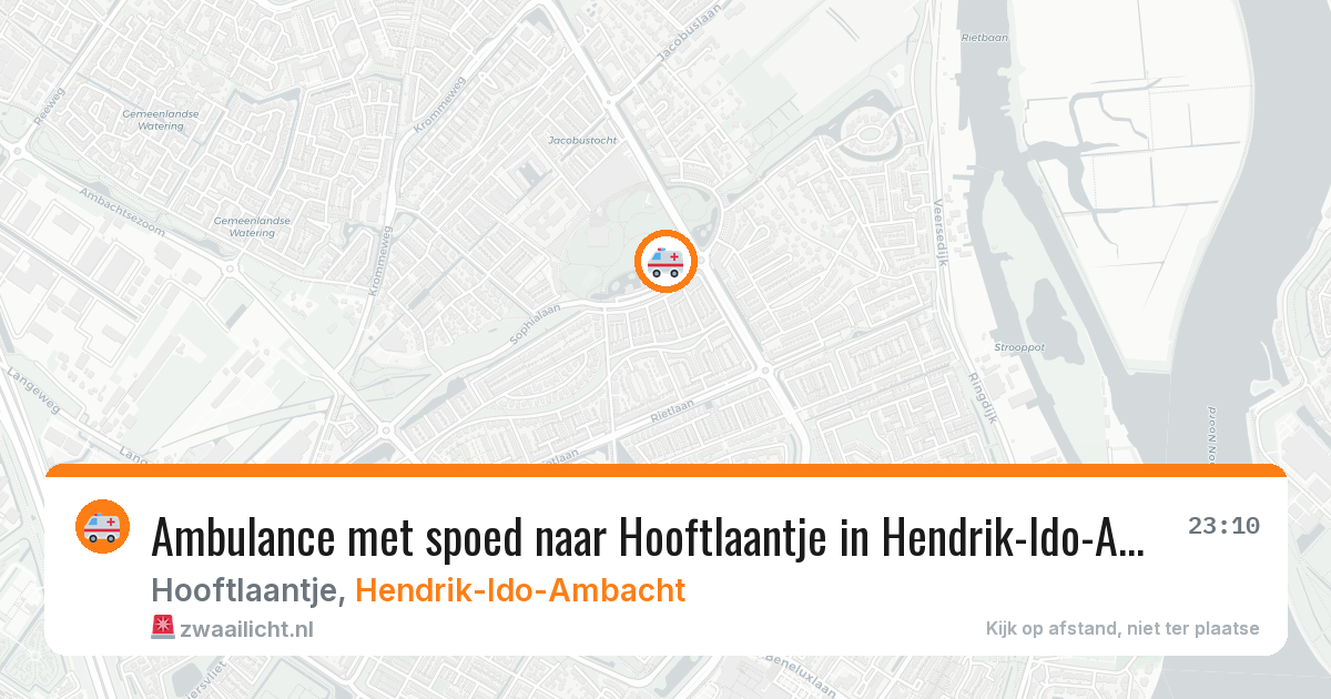 Ambulance met spoed naar Hooftlaantje in Hendrik-Ido-Ambacht — 11 feb 2026