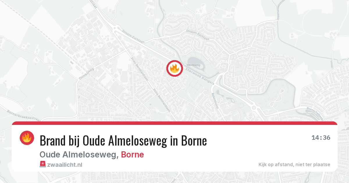 Brand bij Oude Almeloseweg in Borne — 10 feb 2026