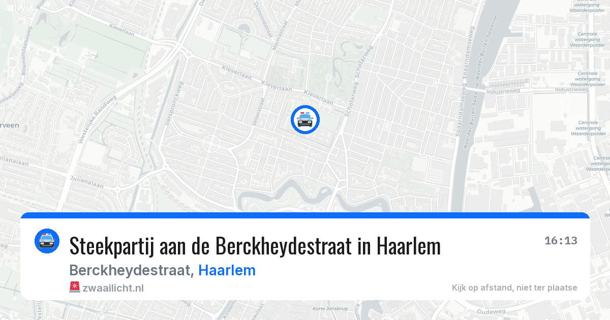 Steekpartij aan de Berckheydestraat in Haarlem — 25 apr 2026
