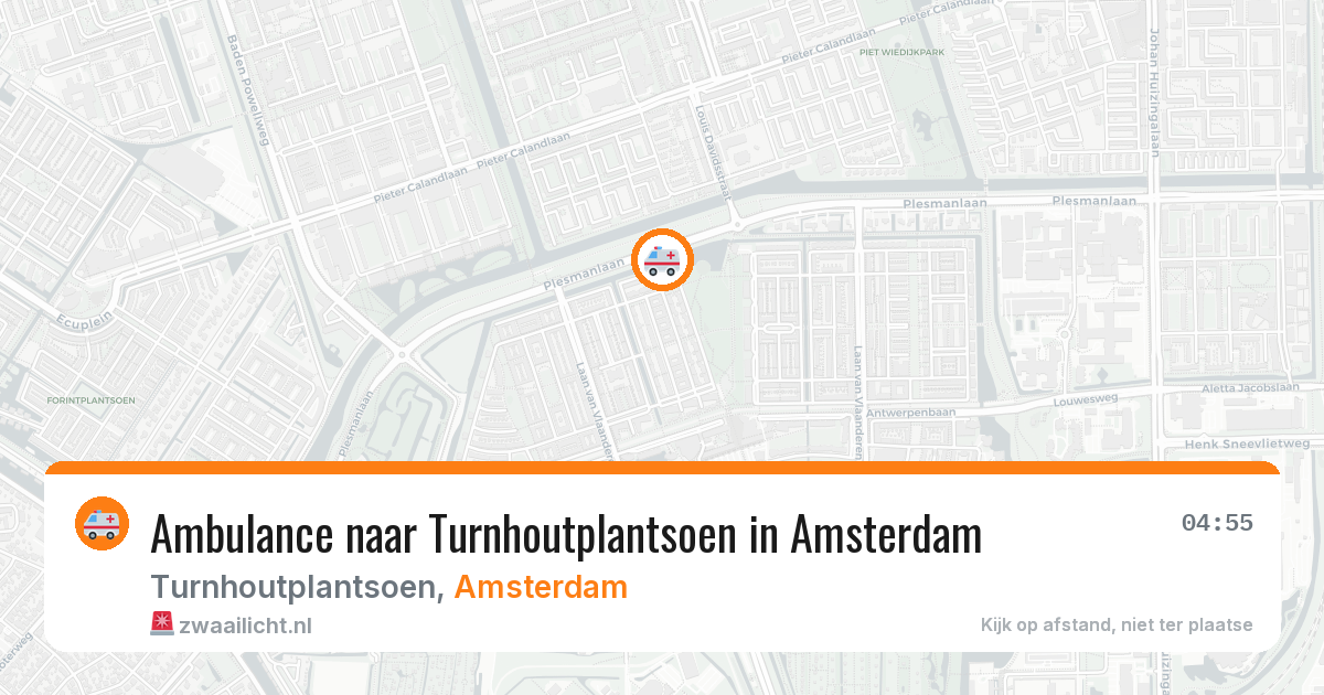 Ambulance naar Turnhoutplantsoen in Amsterdam — 2 jun 2026