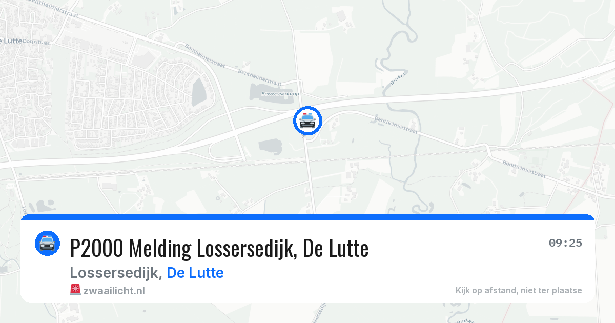 P2000 Melding Lossersedijk, De Lutte — 24 jun 2026