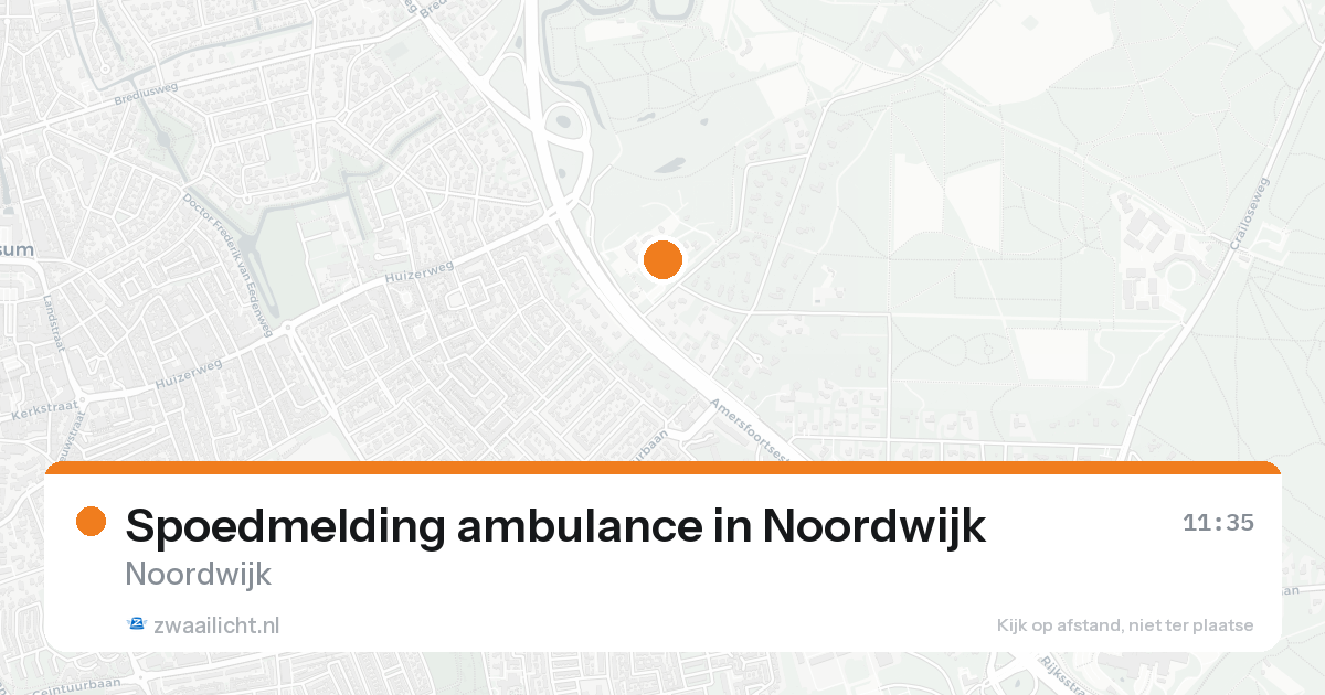 Spoedmelding ambulance in Noordwijk — 22 aug 2026