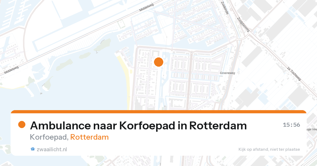 Ambulance naar Korfoepad in Rotterdam — 27 aug 2026