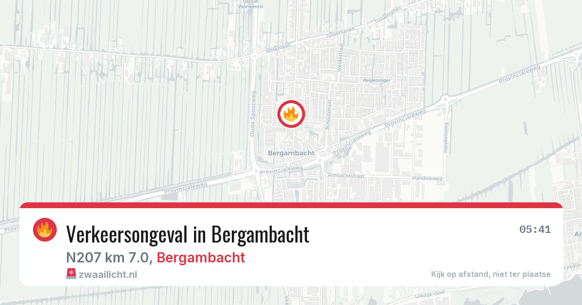 Verkeersongeval in Bergambacht — 23 jun 2026