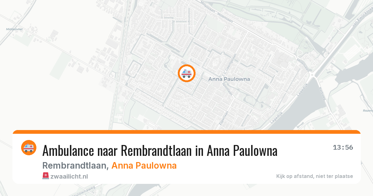 Ambulance naar Rembrandtlaan in Anna Paulowna — 8 feb 2026