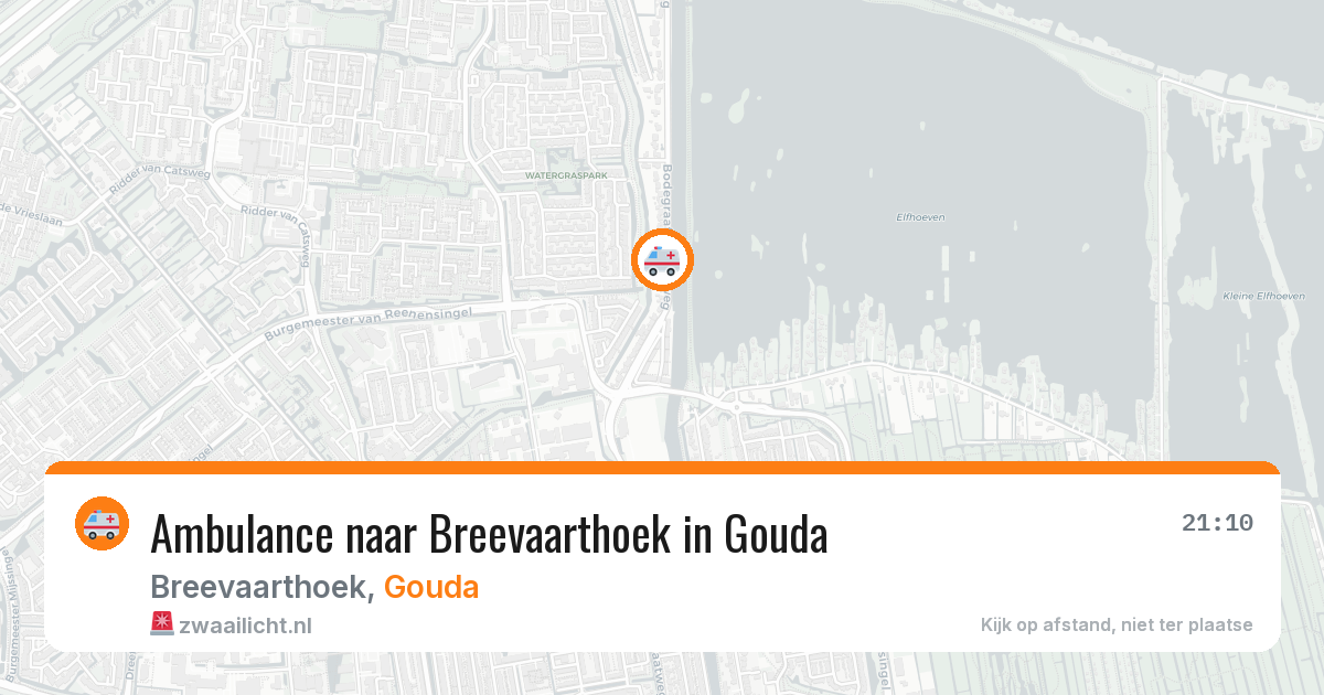Ambulance naar Breevaarthoek in Gouda — 6 mei 2026