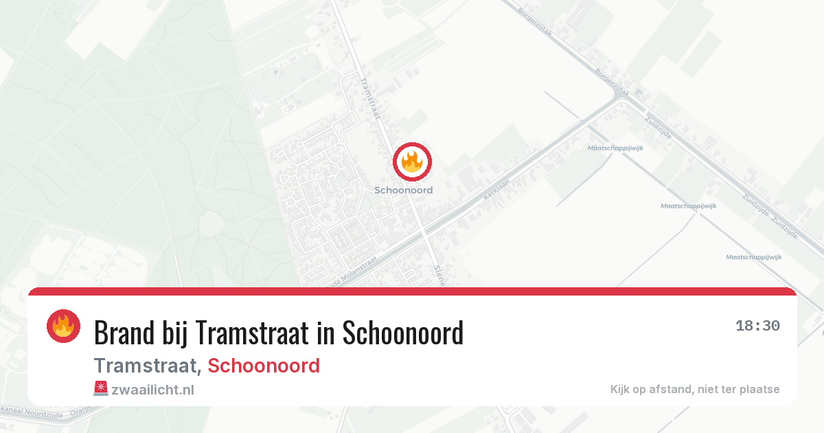 Brand bij Tramstraat in Schoonoord — 6 apr 2026