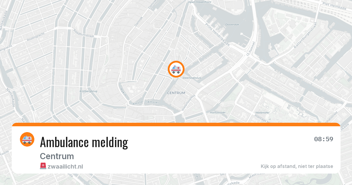 Ambulance melding — 9 aug 2026