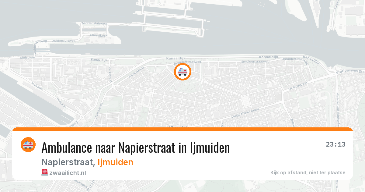 Ambulance naar Napierstraat in Ijmuiden — 5 jun 2026