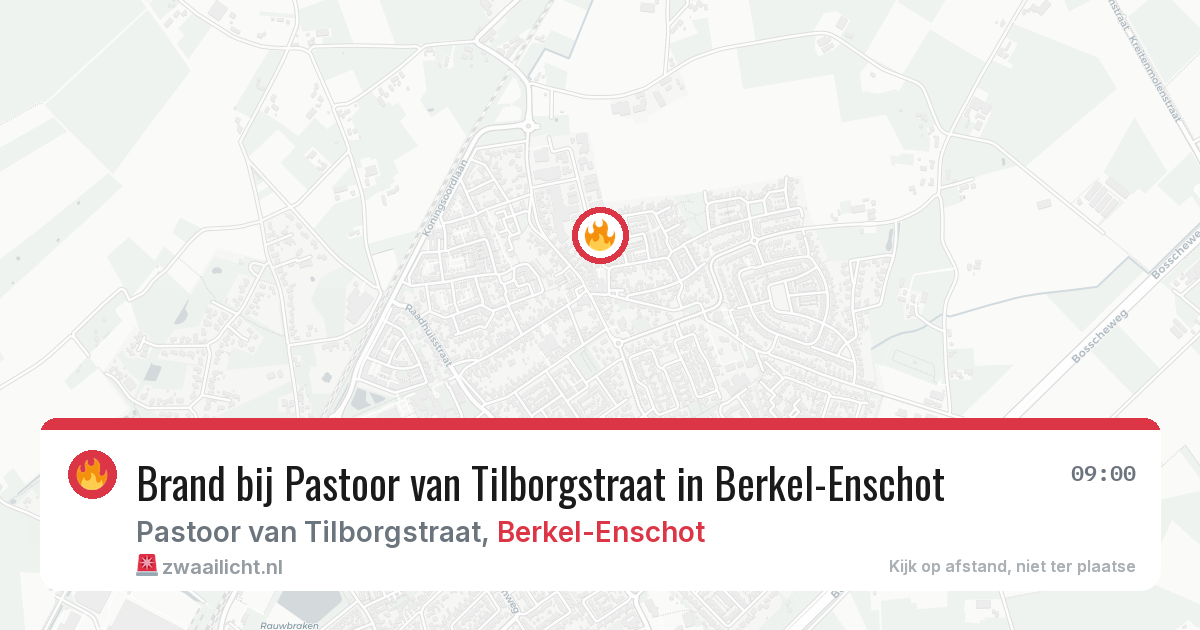 Brand bij Pastoor van Tilborgstraat in Berkel-Enschot — 27 mei 2026