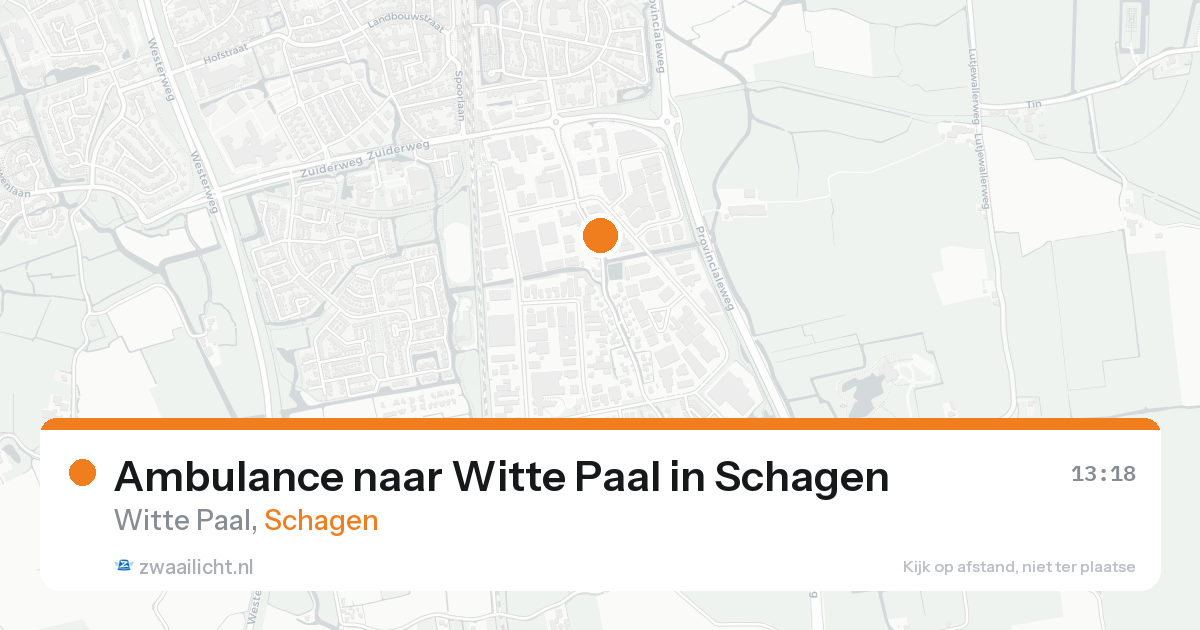 Ambulance naar Witte Paal in Schagen — 30 jan 2026