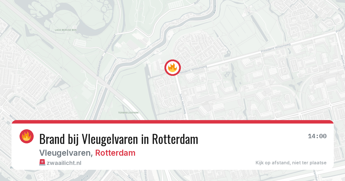 Brand bij Vleugelvaren in Rotterdam — 9 jul 2026