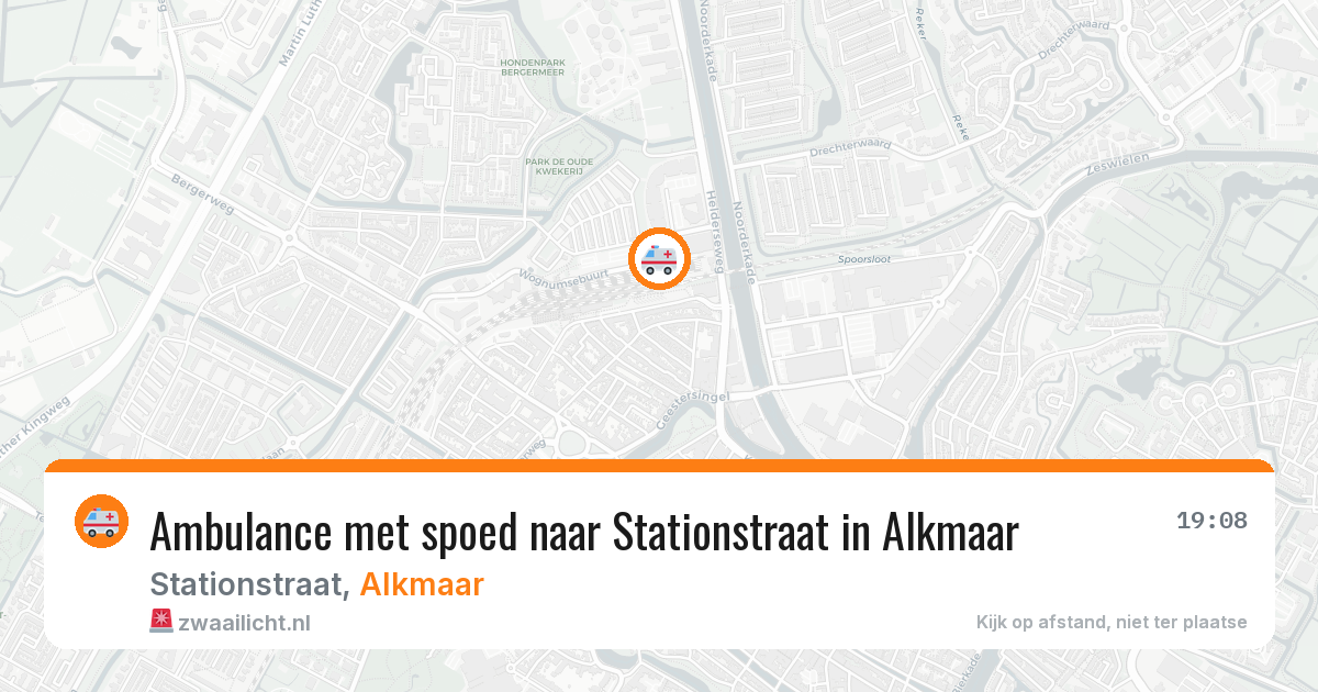 Ambulance met spoed naar Stationstraat in Alkmaar — 30 mrt 2026