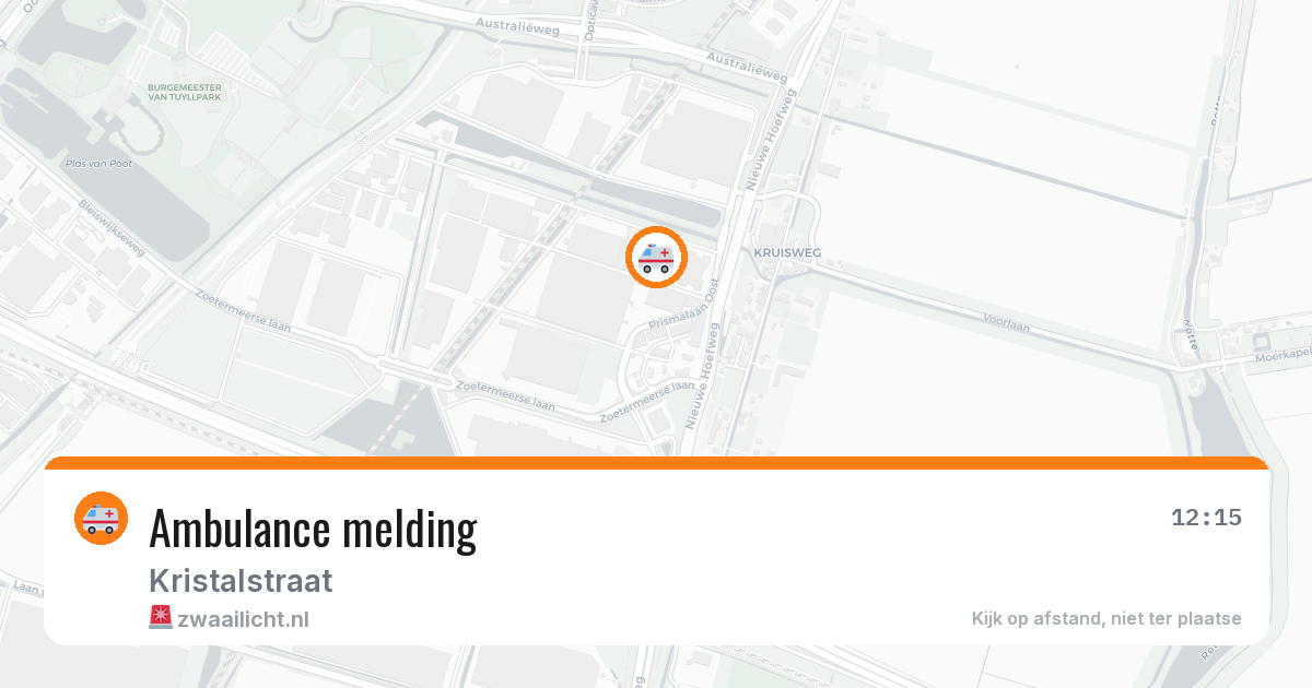 Ambulance melding — 10 aug 2026