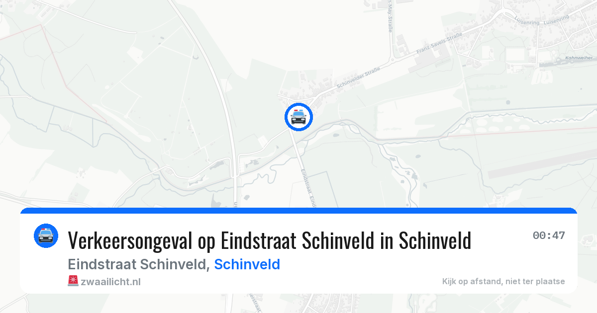 Verkeersongeval op Eindstraat Schinveld in Schinveld — 27 jan 2026