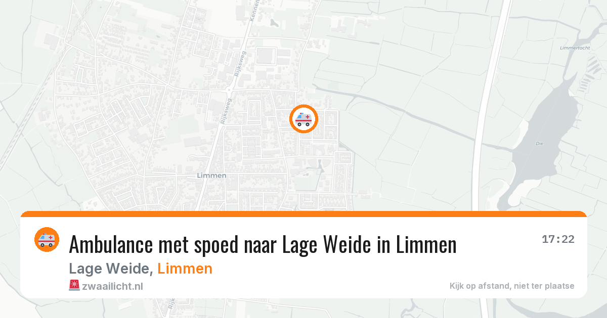 Ambulance met spoed naar Lage Weide in Limmen — 24 apr 2026