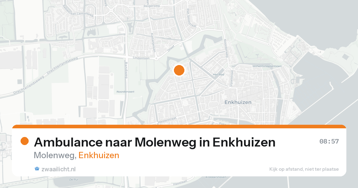 Ambulance naar Molenweg in Enkhuizen — 21 aug 2026
