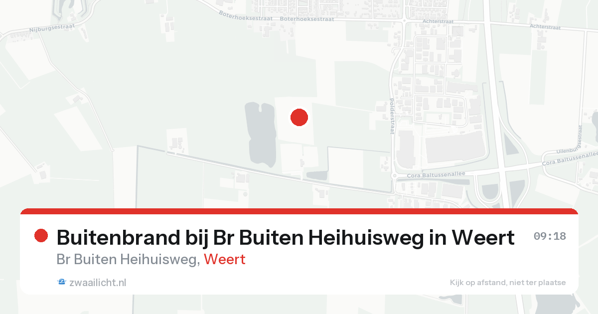 Buitenbrand bij Br Buiten Heihuisweg in Weert — 8 feb 2026