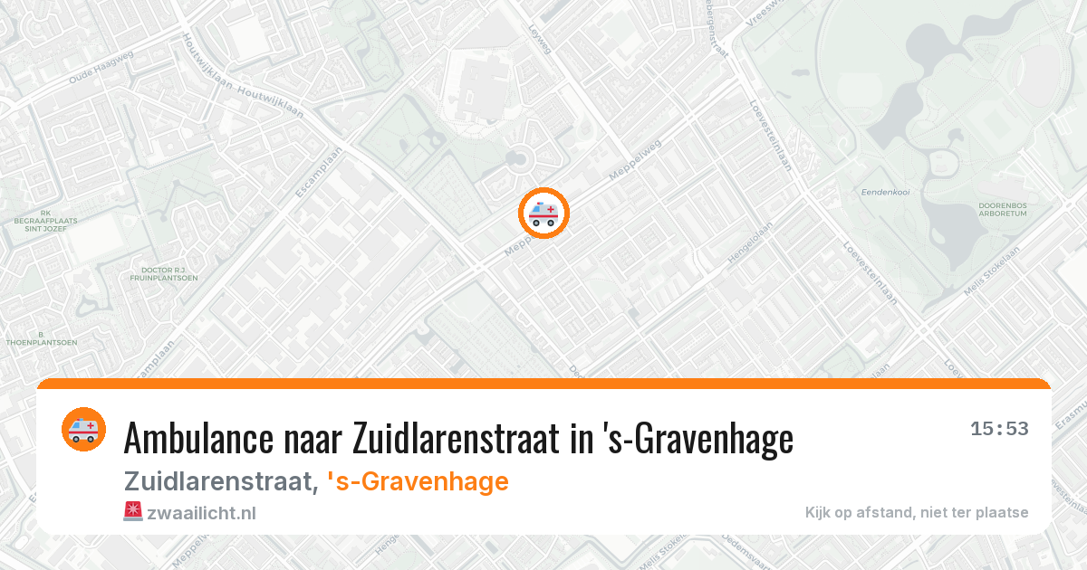 Ambulance naar Zuidlarenstraat in 's-Gravenhage — 30 mrt 2026