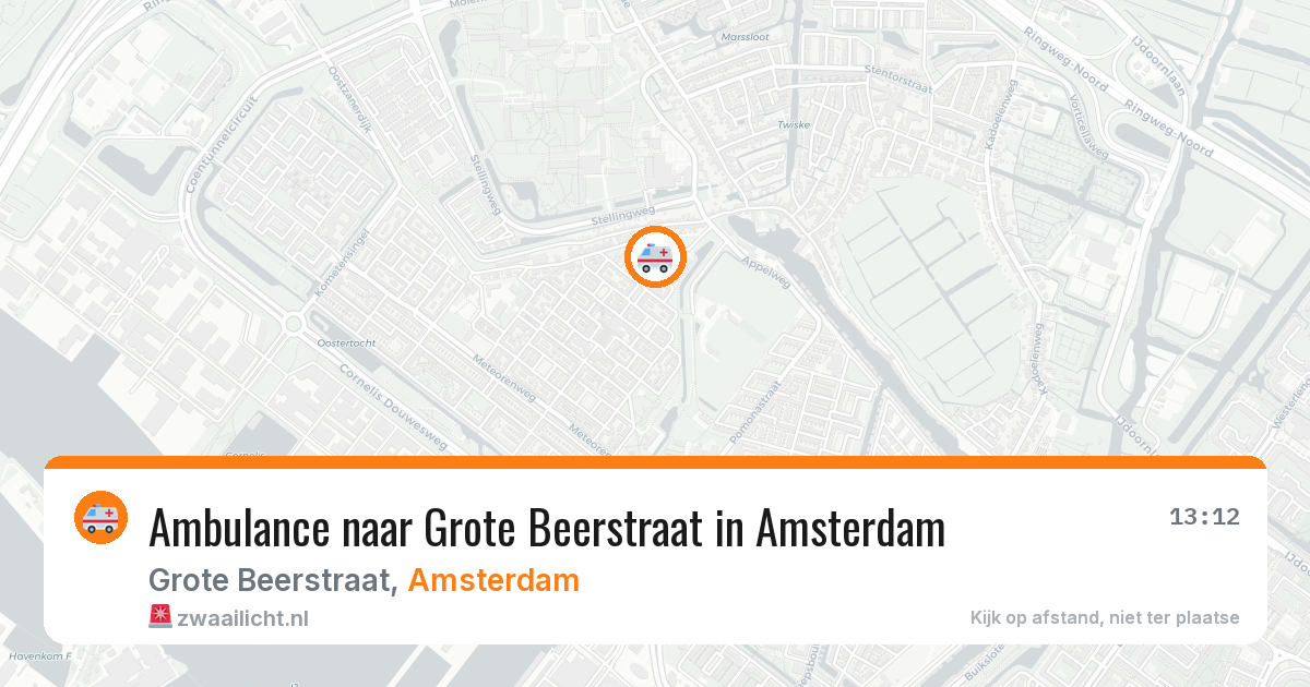 Ambulance naar Grote Beerstraat in Amsterdam — 2 jul 2026
