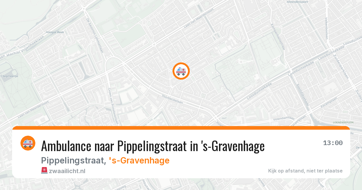 Ambulance naar Pippelingstraat in 's-Gravenhage — 1 apr 2026