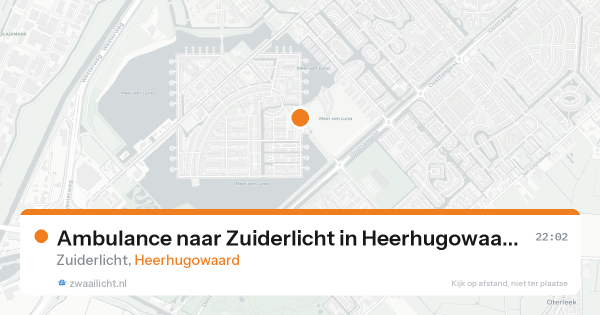 Ambulance naar Zuiderlicht in Heerhugowaard — 26 mei 2026