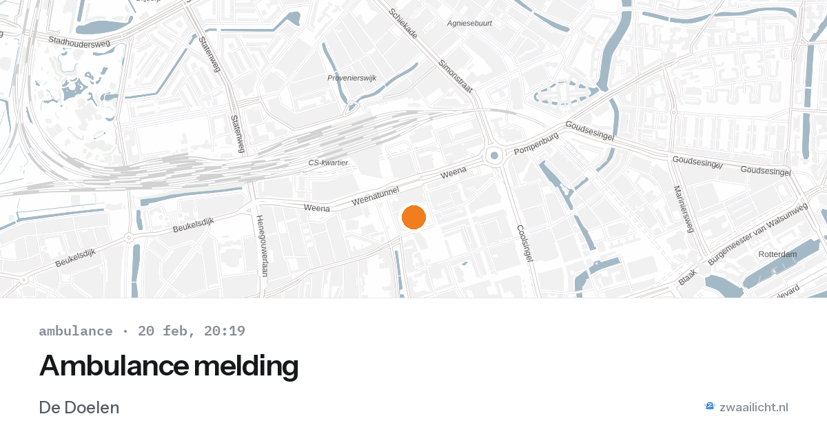 Ambulance melding — 20 feb 2026