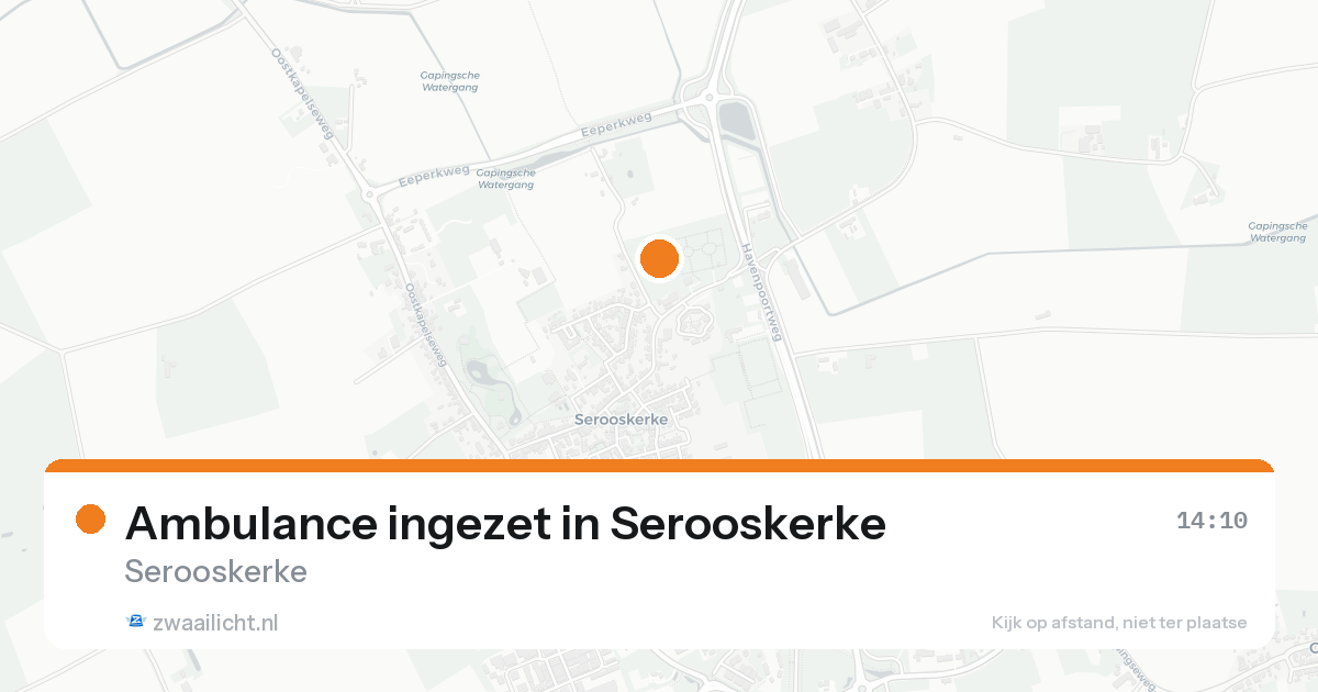 Ambulance ingezet in Serooskerke — 15 aug 2026