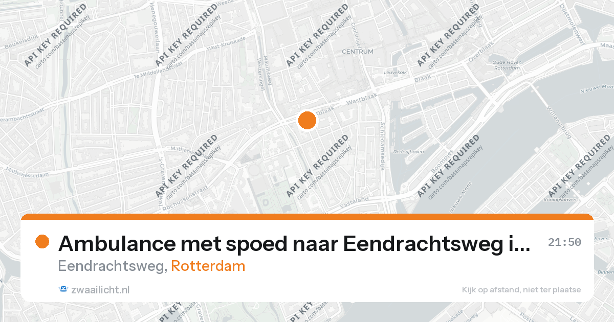 Ambulance met spoed naar Eendrachtsweg in Rotterdam — 31 jan 2026