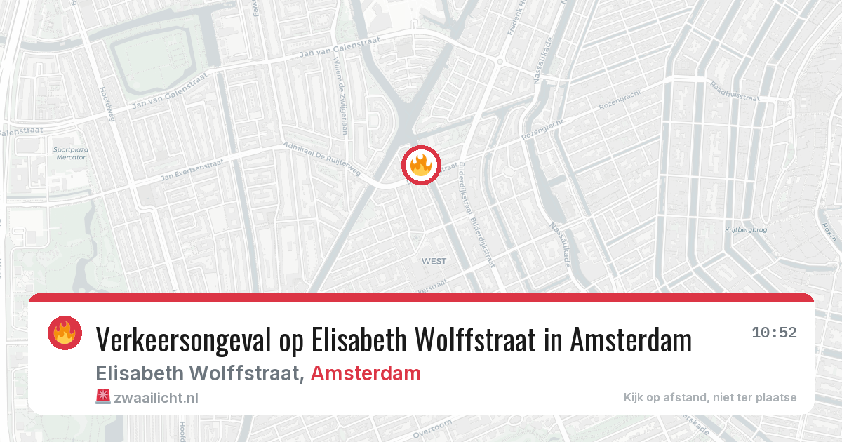 Verkeersongeval op Elisabeth Wolffstraat in Amsterdam — 28 apr 2026