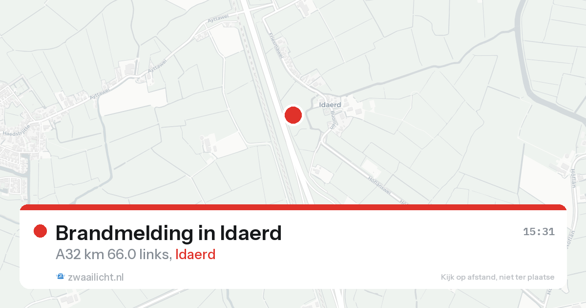 Brandmelding in Idaerd — 14 aug 2026