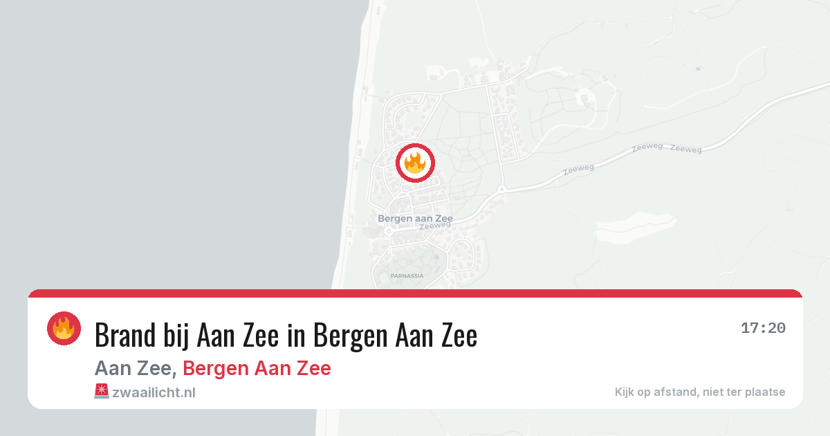 Brand bij Aan Zee in Bergen Aan Zee — 6 apr 2026