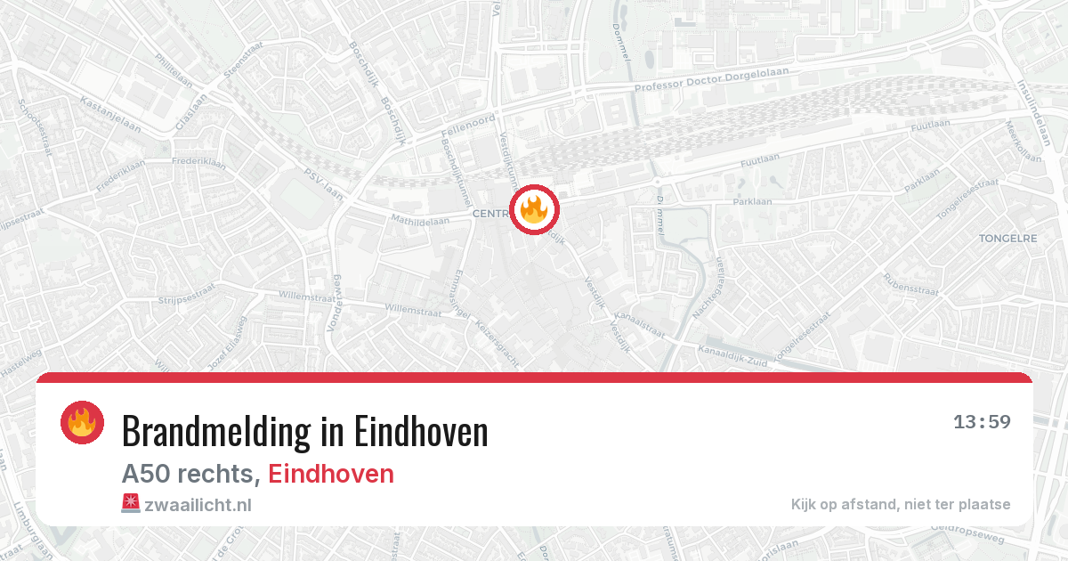 Brandmelding in Eindhoven — 10 aug 2026