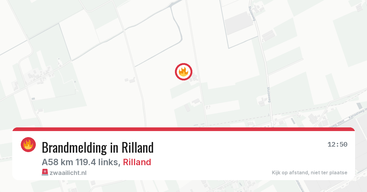 Brandmelding in Rilland — 1 mei 2026