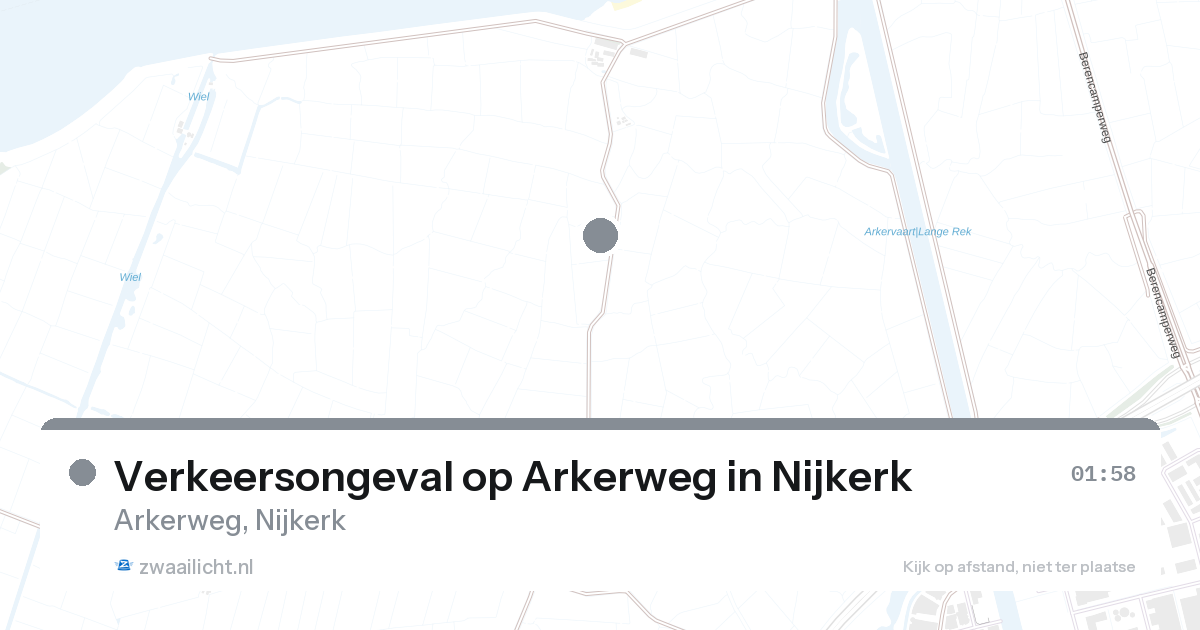 Verkeersongeval op Arkerweg in Nijkerk — 4 jul 2026