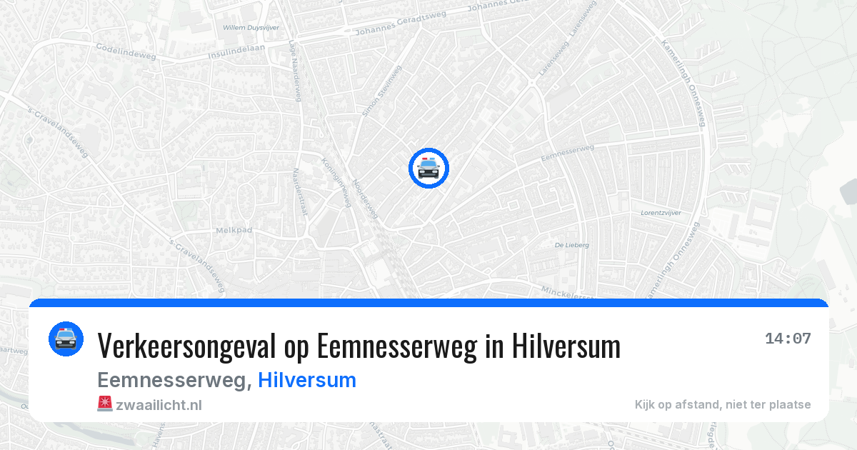 Verkeersongeval op Eemnesserweg in Hilversum — 17 jun 2026
