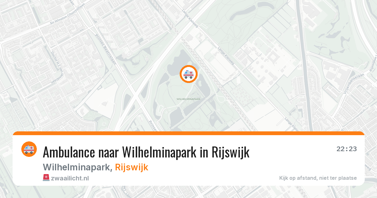 Ambulance naar Wilhelminapark in Rijswijk — 30 jun 2026