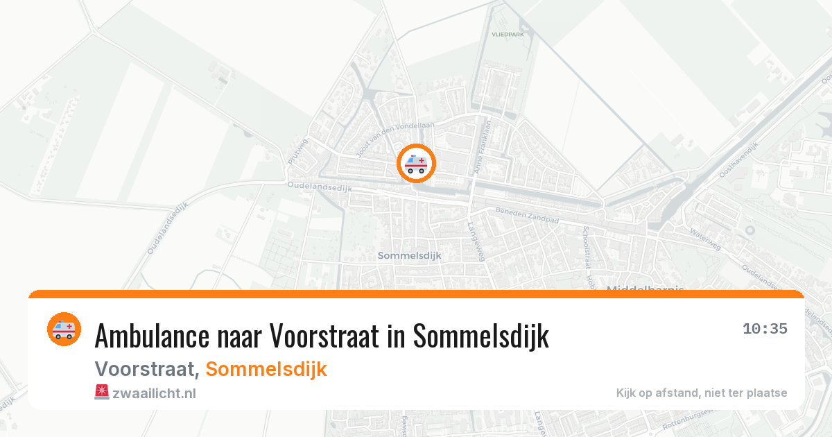 Ambulance naar Voorstraat in Sommelsdijk — 22 jun 2026