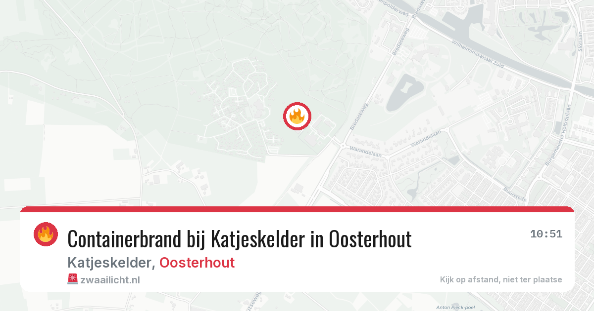 Containerbrand bij Katjeskelder in Oosterhout — 31 mei 2026