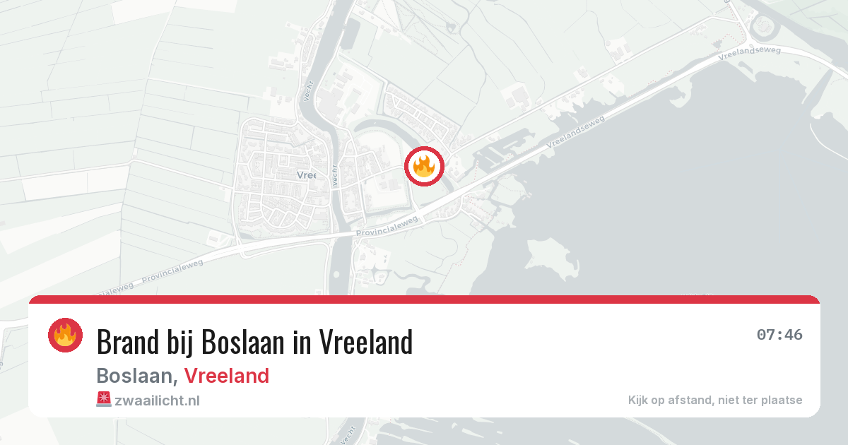 Brand bij Boslaan in Vreeland — 23 mrt 2026