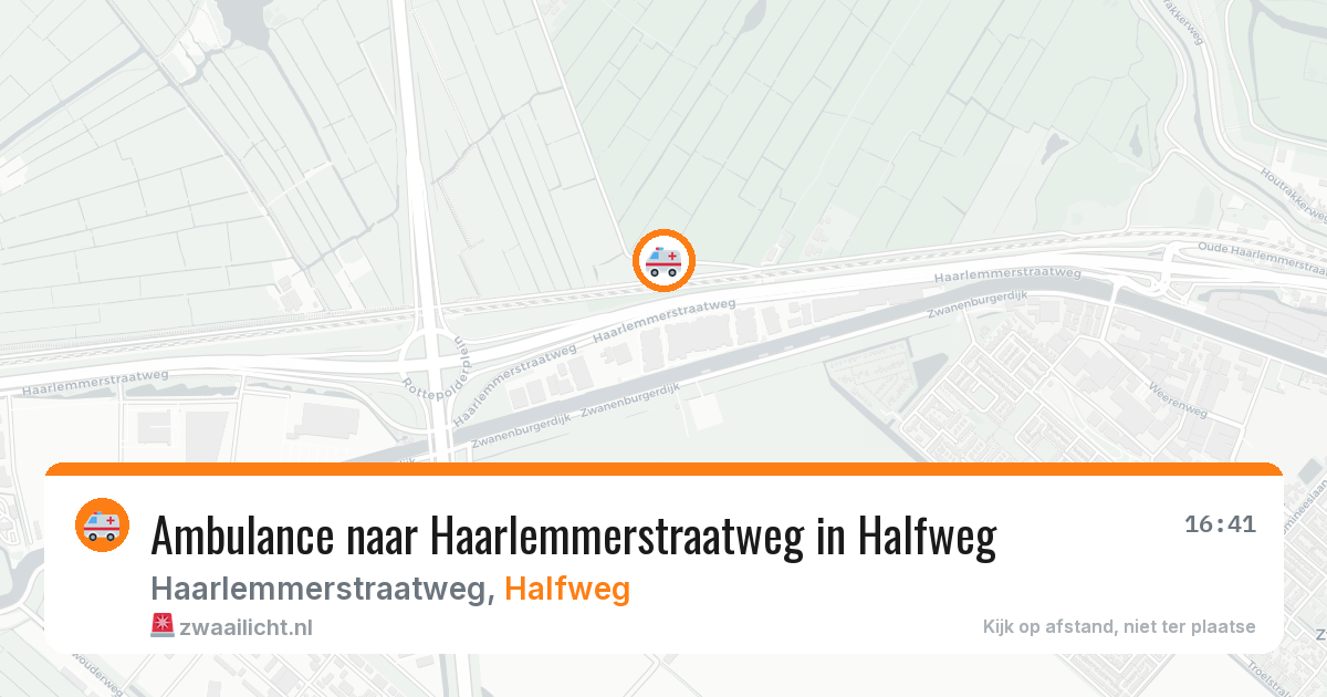 Ambulance naar Haarlemmerstraatweg in Halfweg — 4 apr 2026