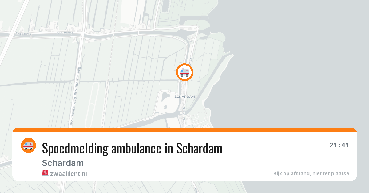 Spoedmelding ambulance in Schardam — 9 mei 2026