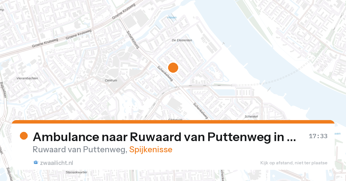 Ambulance naar Ruwaard van Puttenweg in Spijkenisse — 16 jul 2026